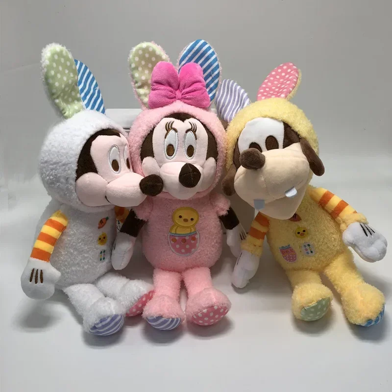 Muñeco de peluche de Disney, muñeco de peluche bonito, Mickey, Minnie, Pato Donald, Goofy Qiqi