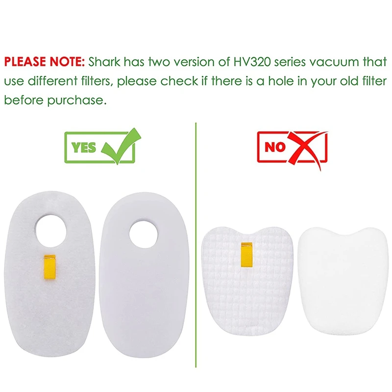 Запасные вакуумные фильтры для Shark Rocket Deluxepro Truepet HV319Q, HV320,HV321,HV322, HV324Q,HV325, запасные части