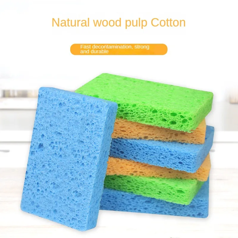 Natural Wood Pulp Cotton Cloth For Dishwashing Sponge For Dishwashing Pot For Dishwashing Kitchen Detergent For Cleaning Cloth