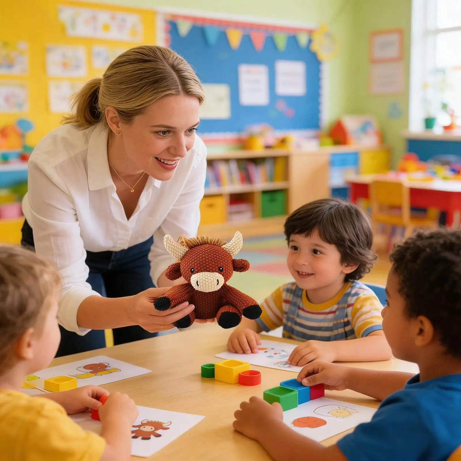 

Вязаная крючком кукла-корова: уютная игрушка для детской, спальни, гостиной, кабинета, дивана, кровати. Идеально для детей, подростков и взрослых.