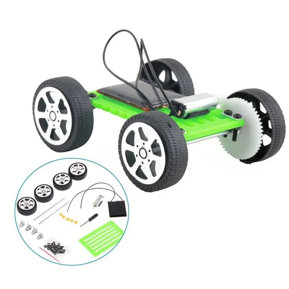 1Pc Energy Toy Children Solar Car Kid Puzzle IQ Powered Robot Educational Kit Gadget