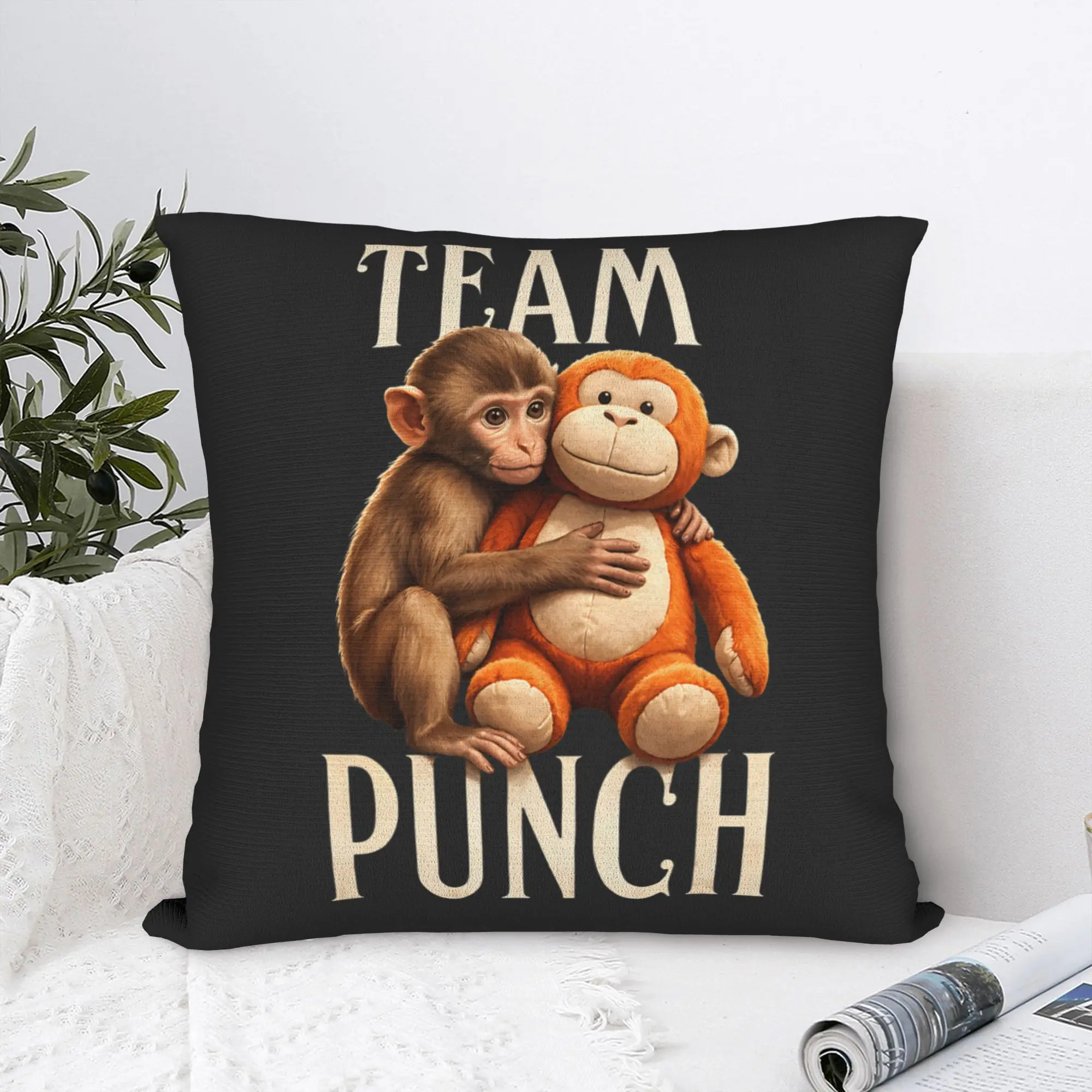 

Наволочка для подушки Baby Monkey Punch Team, современная наволочка для дивана, украшение для дома, мягкие наволочки, подарок на день рождения