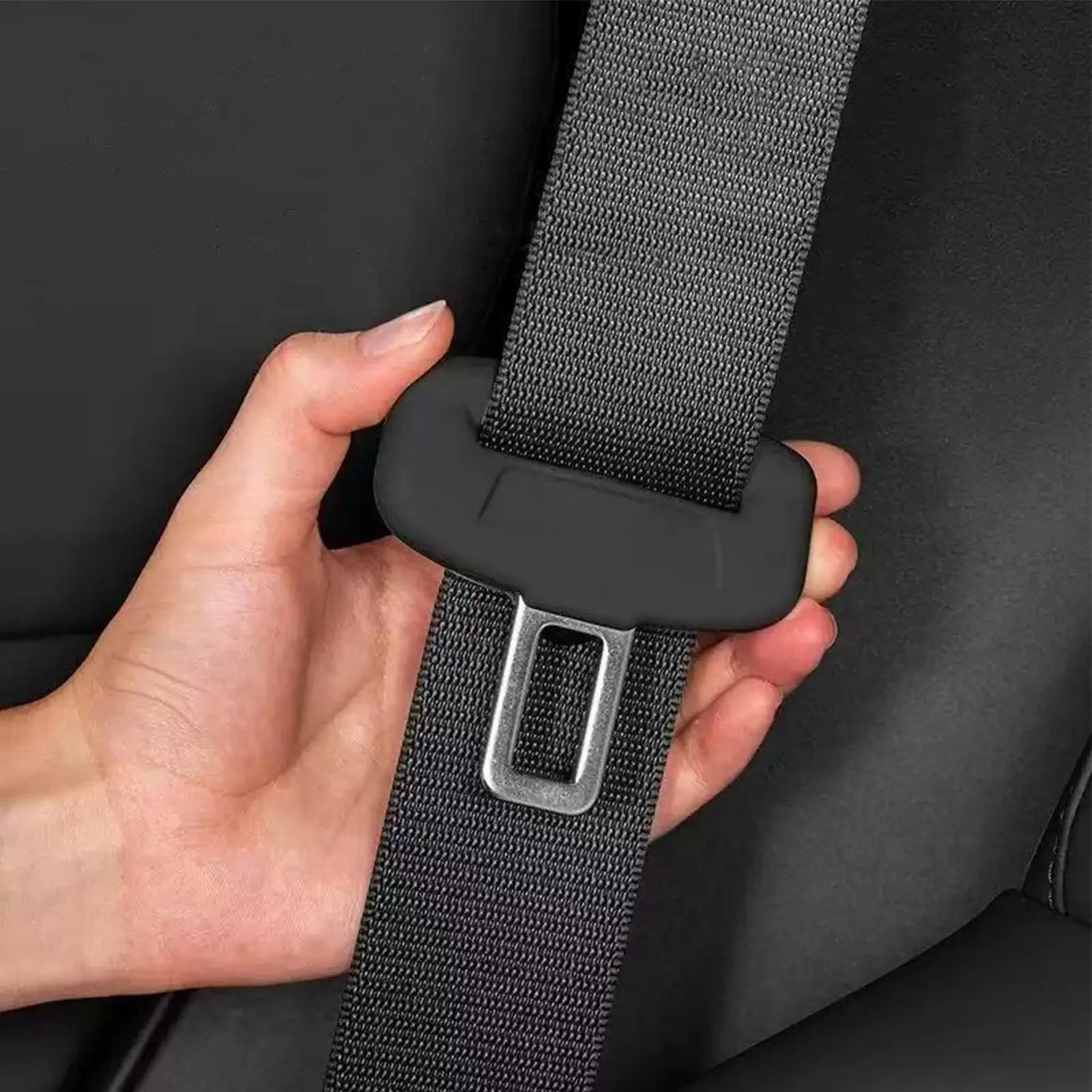 Universal Seat Belt Buckle Cover 4 Pieces Seat Belt Buckle Protection Cover Car Seat Belt Buckle Protector Cover Soft Silicone