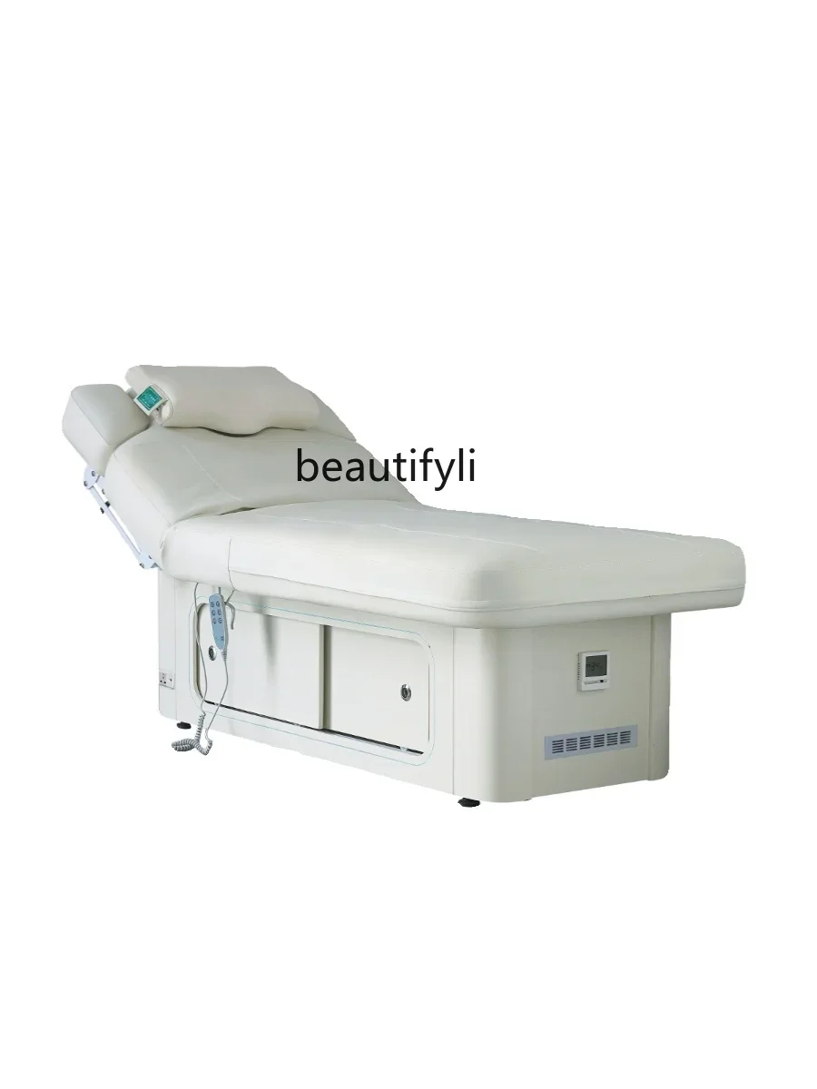 Medium and High-End Beauty Salon Dedicated Bed Intelligent Massage Couch Electric Heating Physiotherapy Bed Music Facial Bed