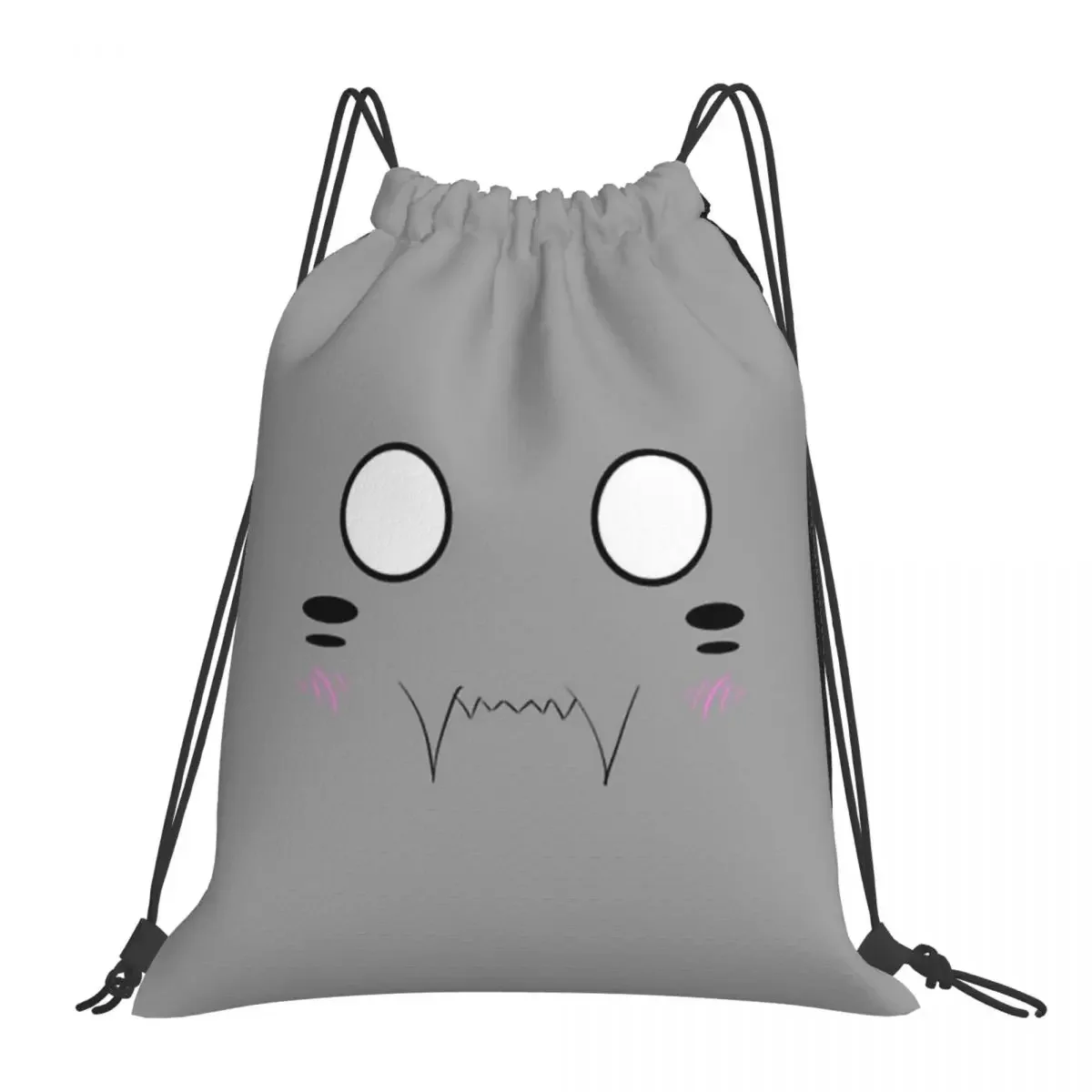 Cute Alphonse Elric (FMA) Backpack Casual Portable Drawstring Bag Drawstring Bundle Pocket Sports Bag BookBag For Travel Student