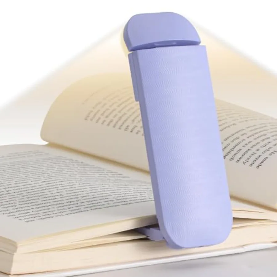

Book Reading Light, Rechargeable Clip on Booklight, Eye Caring 3 Color Temperatures and 5 Brightness Levels, Night Use for Bed,