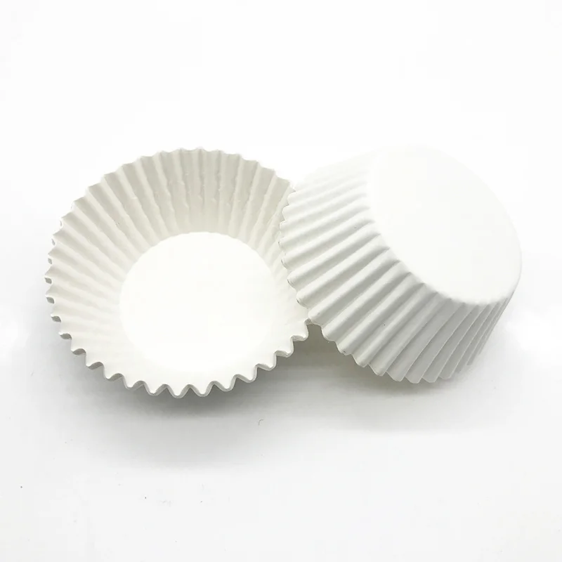 Mini White Paper Cups for Cake, Cupcake Liner, Baking Muffin Box, Cup Case, Tray Cake Mold, Kitchen Pastry Tools, 100Pcs