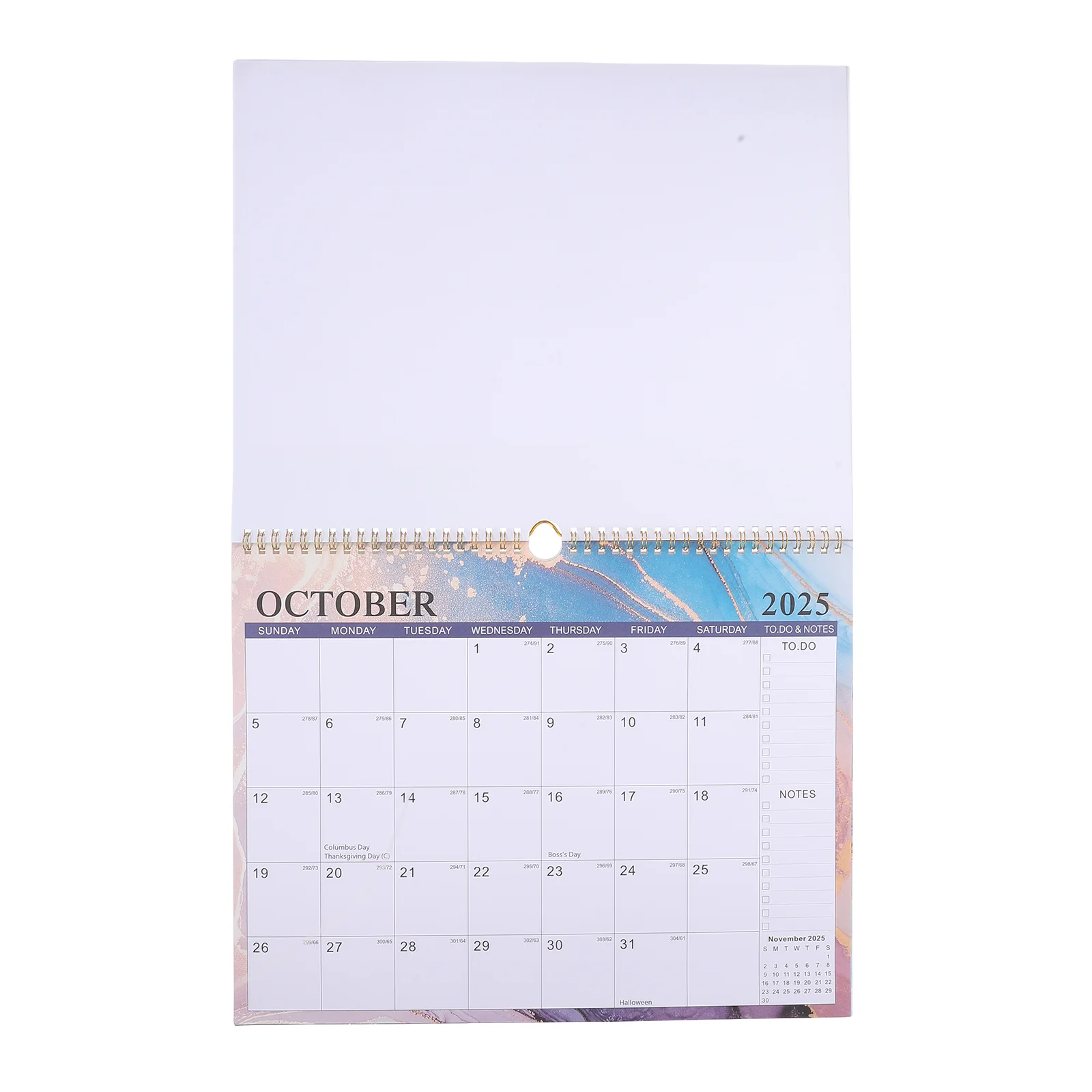 

2025 Wall Calendar for Work Schedule Planner Coil Daily Appointment Paper Large Flip Classroom