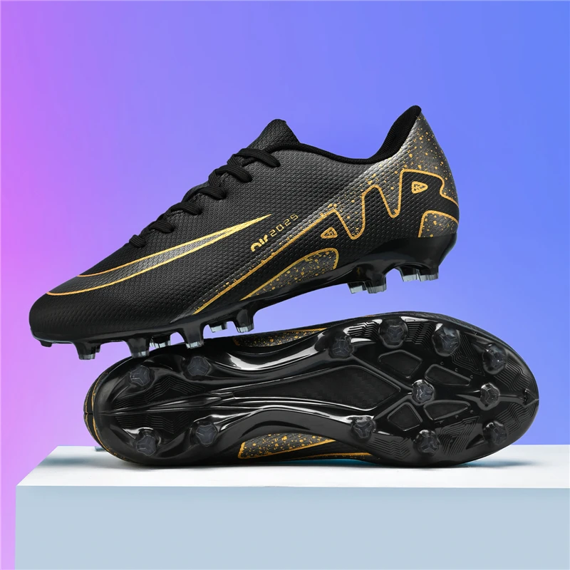 

Men Women Football Field Boots TF/FG Training Soccer Shoes Society Professional Original Studded Cleats Sneakers Comfortable