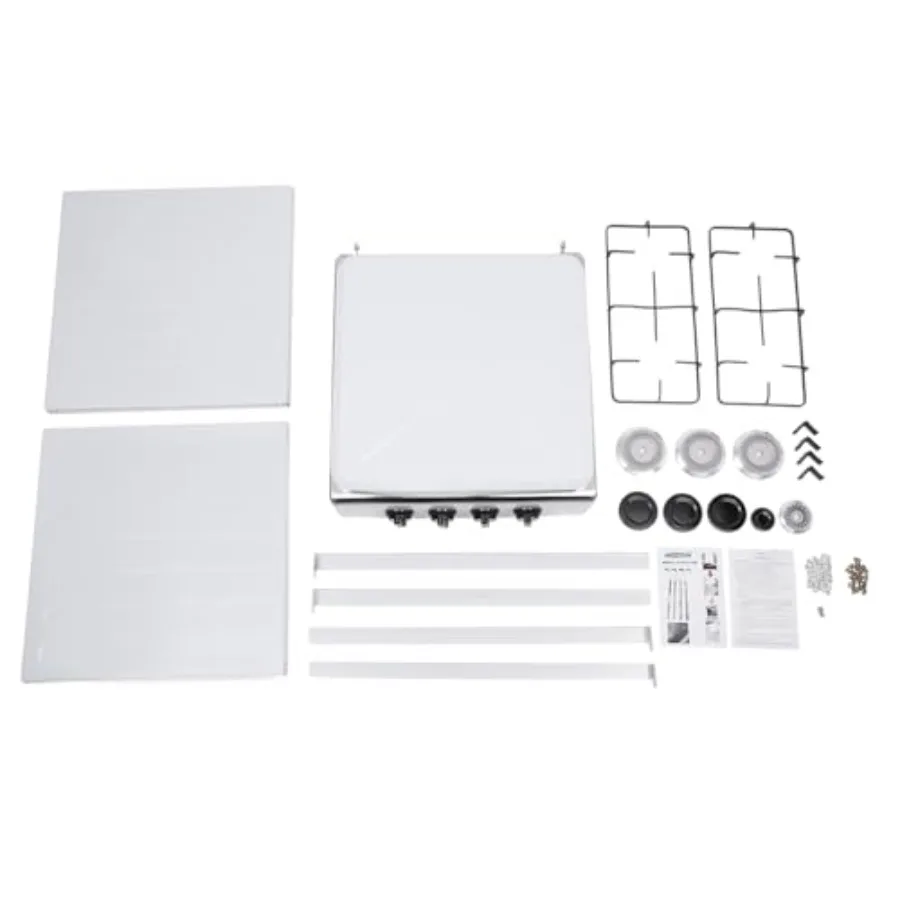 4 الموقد موقد غاز موقد محمول في الهواء الطلق البروبان الشوايات التجارية مطعم المطبخ 2 الطبقة حامل رفوف 4 الشعلات الطبخ الغاز