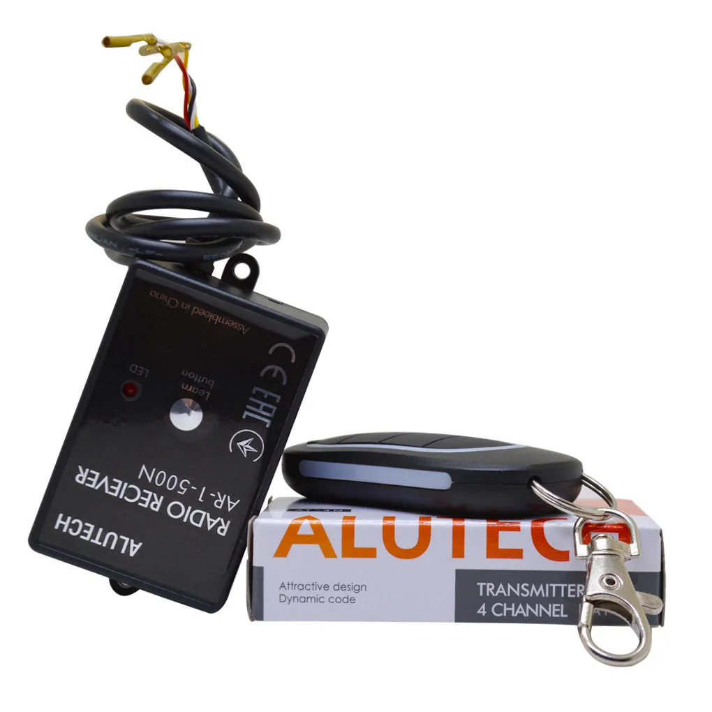 Alutech AR-1-500N 433.92MHz Dynamic Code Garage Remote Control For Alutech AT 4N Gate Barrier Door Opener Keychain