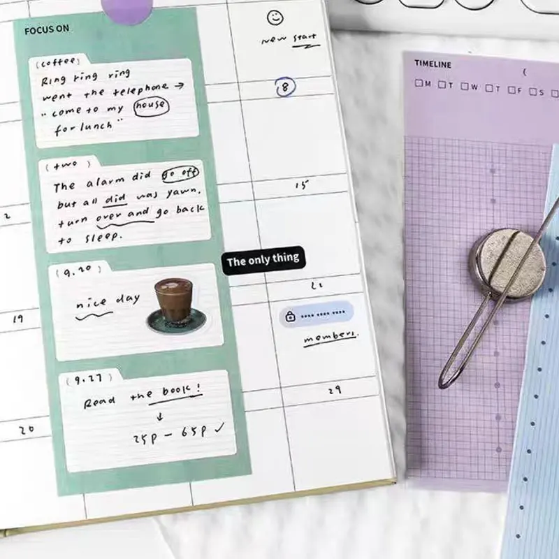 80sheets/Lot Planner Book Notebook Handbook Daily Weekly Everyday Plan Stationery Journal Writing Pads Office School Supplies