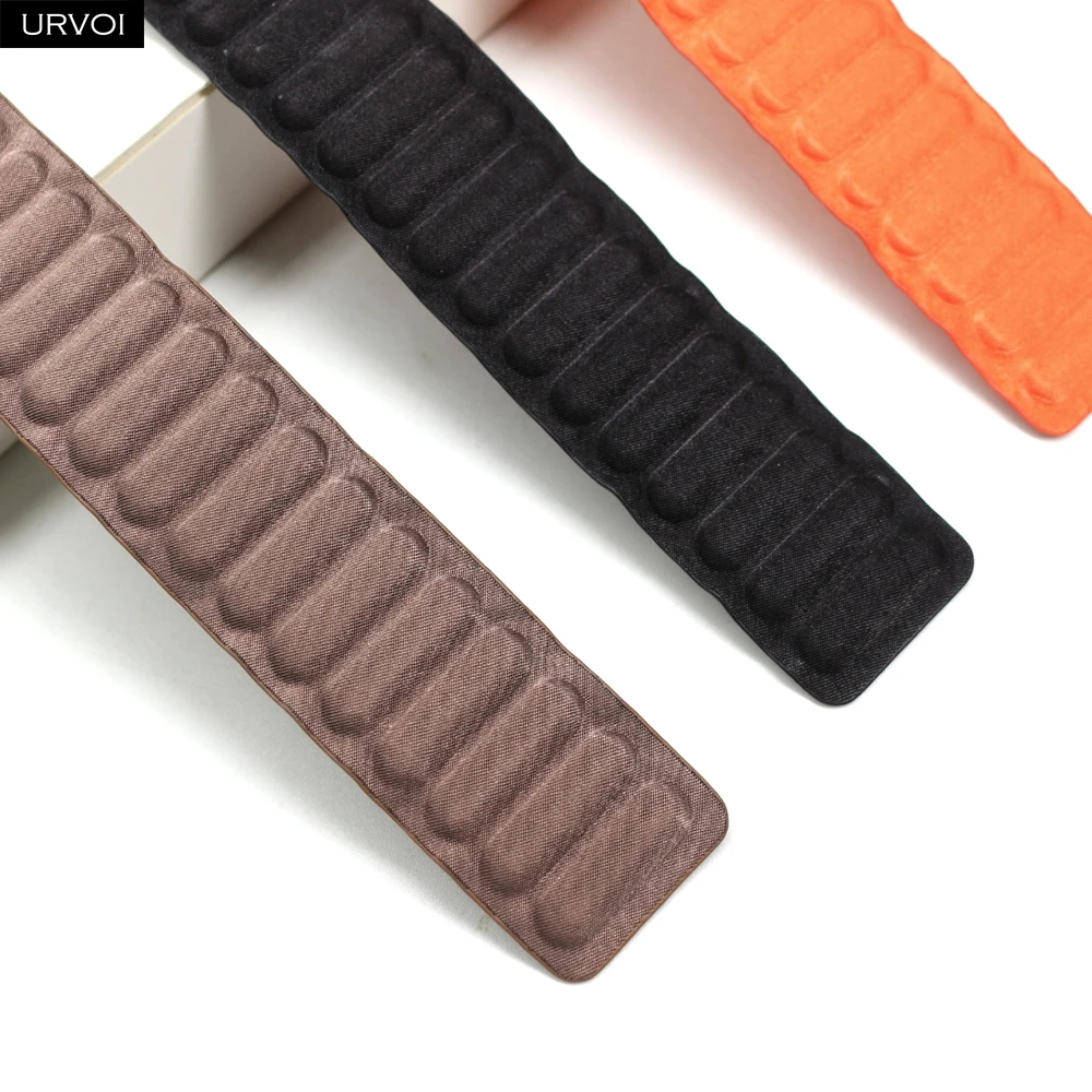 URVOI FineWoven band Magnetic link for Apple Watch strap for iwatch series 10 9 8 7 6 SE54321 magnet loop buckle 45mm 46mm 49mm