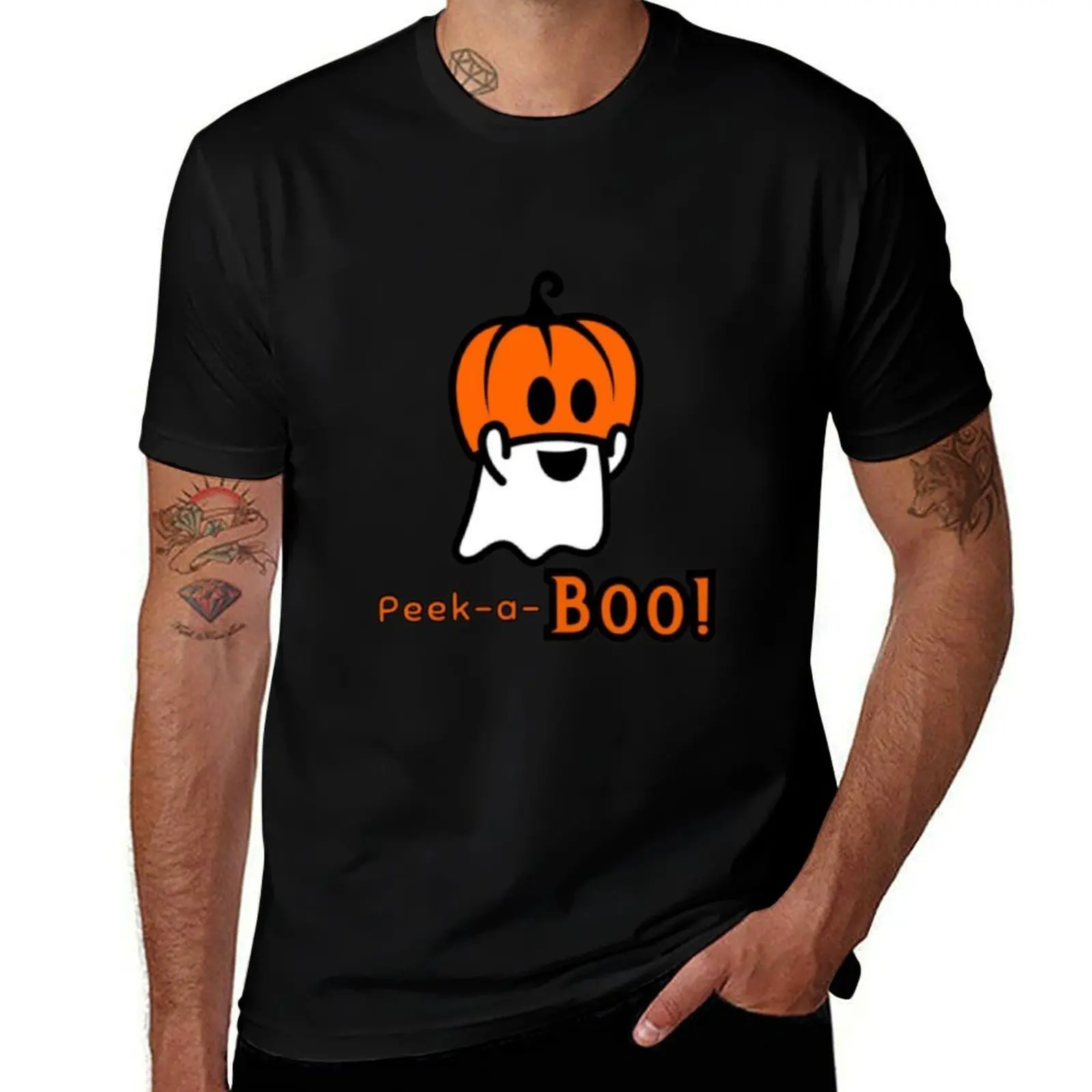 Peek-A-Boo Ghost T-Shirt Cool Feeling Summer Tee Shirt