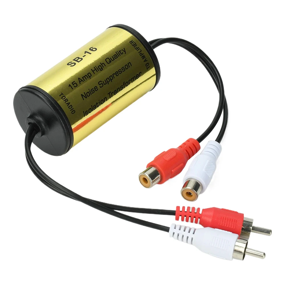Audio-Rauschfilter-Schleifenisolator für RCA, eliminiert Brummen, Summen und Störgeräusche, Auto- und Heimstereo, Auto-Audio-Filter – Detail 3