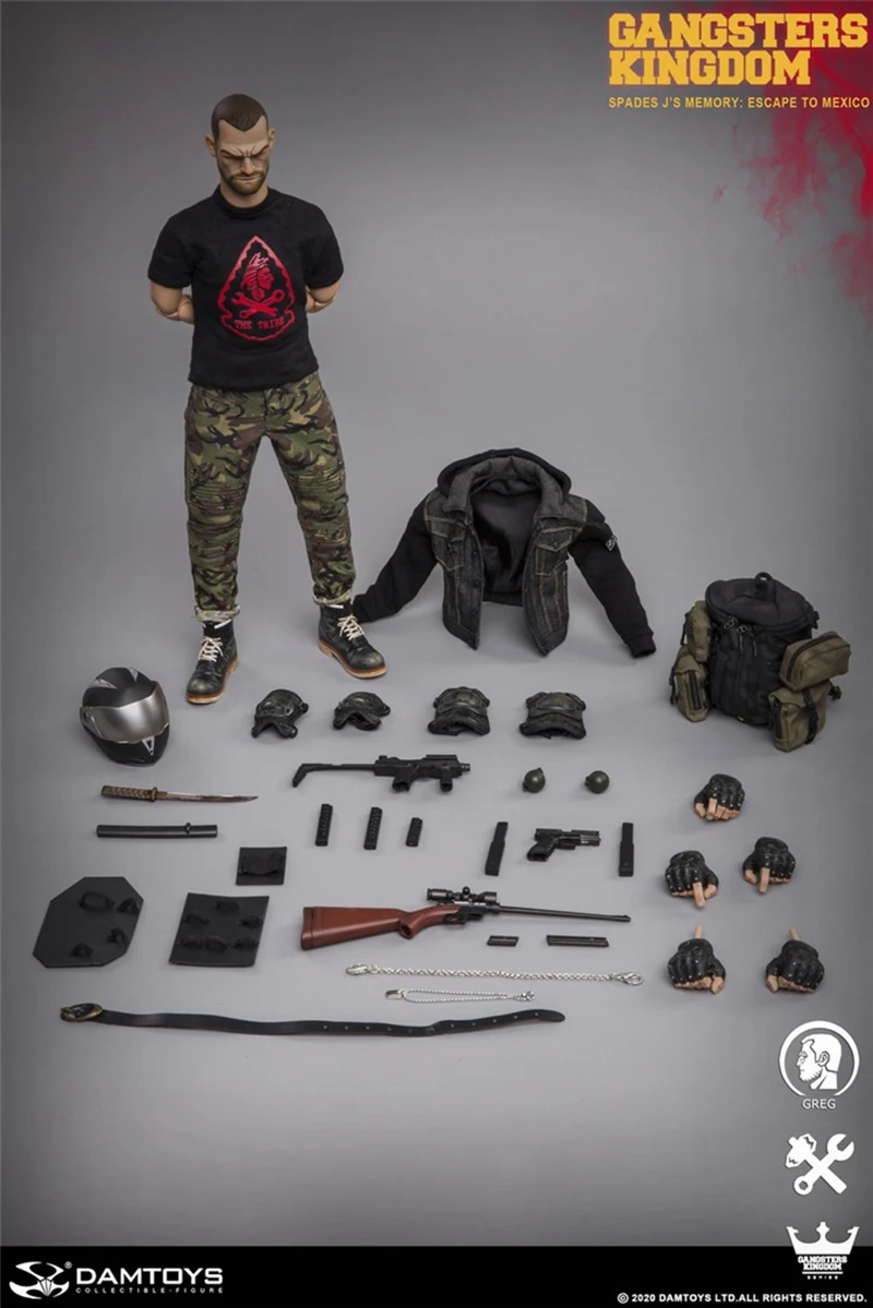 Damtoys Gk003Mx 1/6 Male Soldier Spade J Memories Greg 12''  12Inch Action Figure Model Best Collection Gift