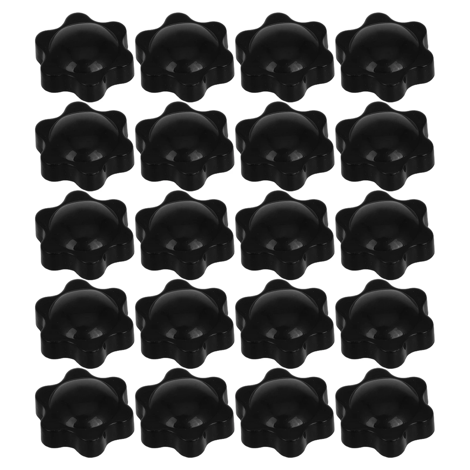 

20pcs Nut Handle Knob Plastic Acorn Nuts Swing Adjustment Replacement Star Threaded Clamping Screw Wing Cabinet