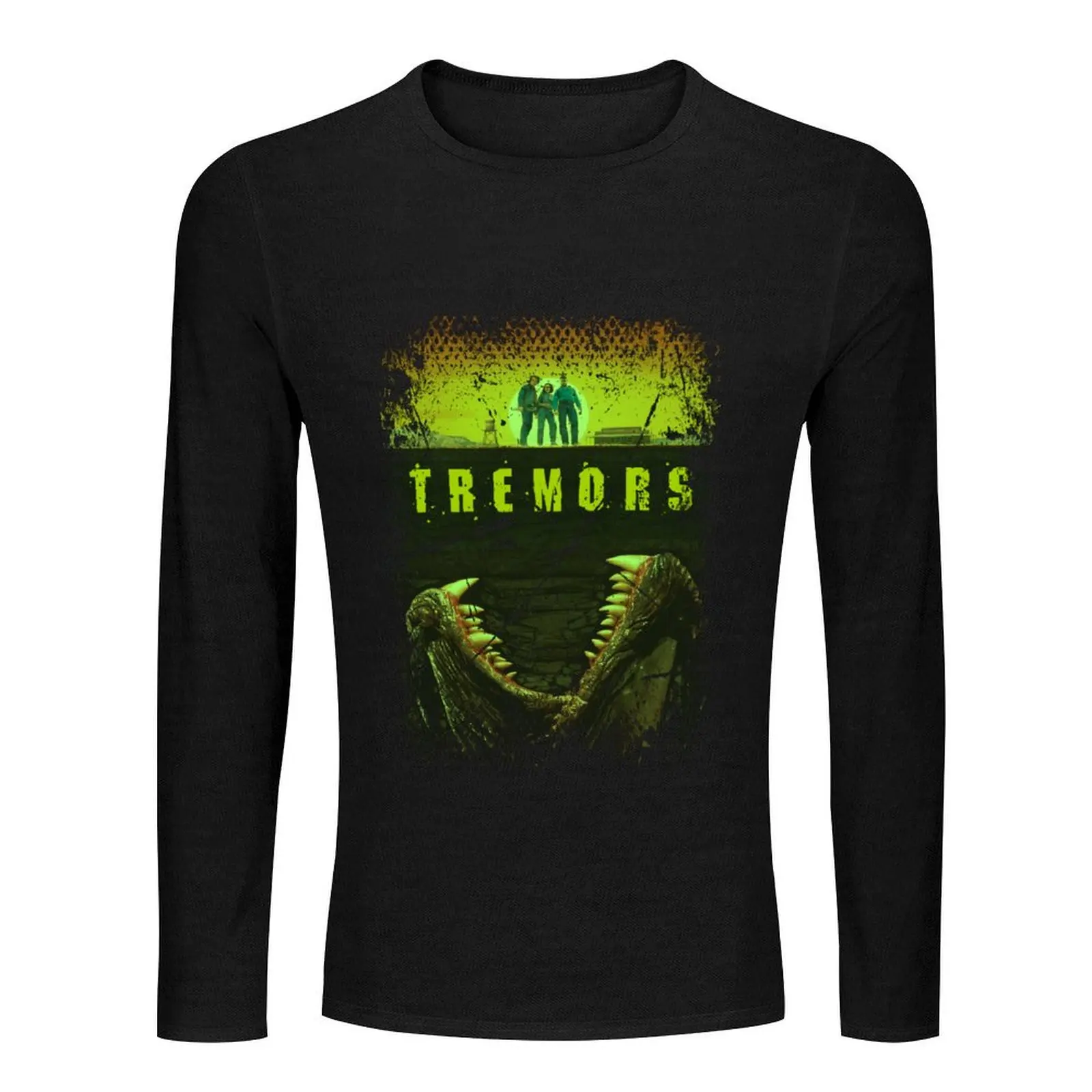 Tremors The Underground Menace Returns to Haunt Long T-Shirt hippie clothes T-shirt for a boy mens white t shirts