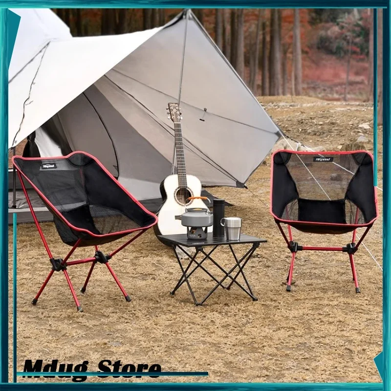 Black Patio Camping Chairs Hiking Comfortable Mesh Backrest Camping Chairs Fishing Adult Chaise Pliante Plage Beach Accessory