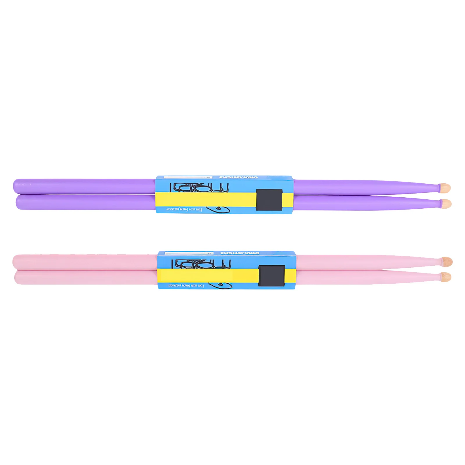 

2Pairs Maple Wood Drum Sticks Durable Lightweight for Beginners Students Percussion Instrument Drum Accessories