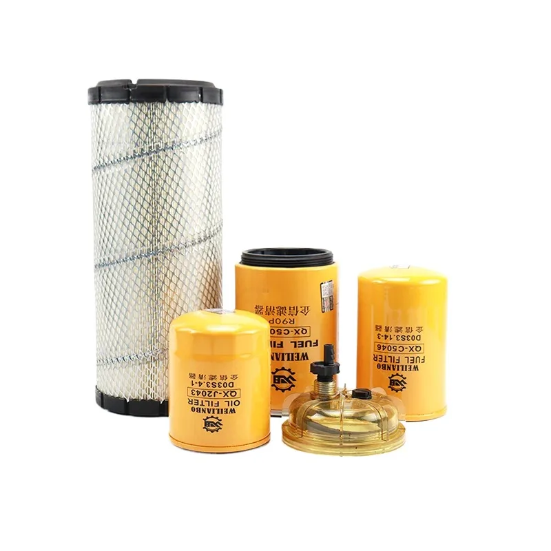 For Sany SY65-9 excavator oil diesel filter element air filter element oil water cup filter maintenance filter element parts