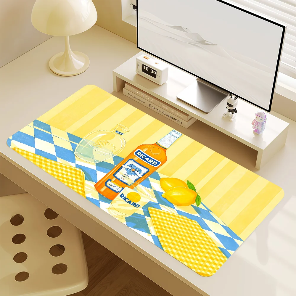 Mouse Pad MousePad Logo Non-slip Lockedge Office Student Gaming Thickened R-Ricard Large Writing Pad Cushion