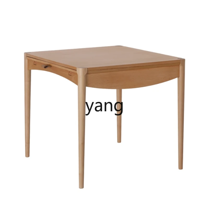 

Yjq Wave Modern Simple Home Small Apartment Extendable Dining Table Desk Rectangular