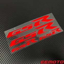 4X Motorcycle Wheels Rims Fairing Fender Helmet Fuel Gas Tank Logo Vinyl Decals Label Stickers For GSR 600 750 400 150 125