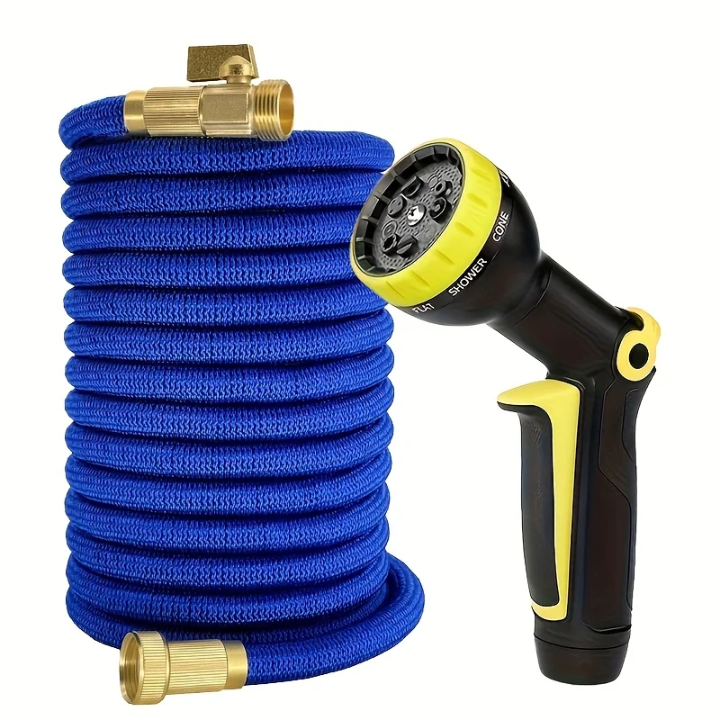 

Expandable Garden Hose Adjustable Water Gun Garden Watering Pipe With High-Pressure Nozzle Used For Irrigating Garden Plants