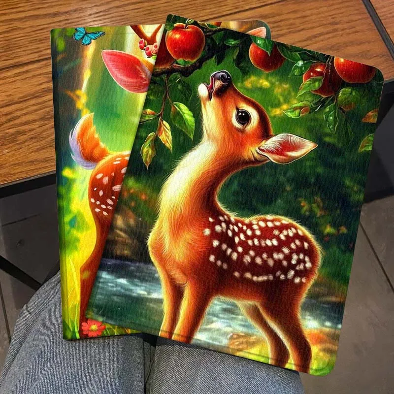 

Cute Deer Art For Honor Pad 8 V8 9 GT MagicPad 13 3 2 Tab MatePad Pro Air 12 X 12.6 Foldable Tablet Case Gift