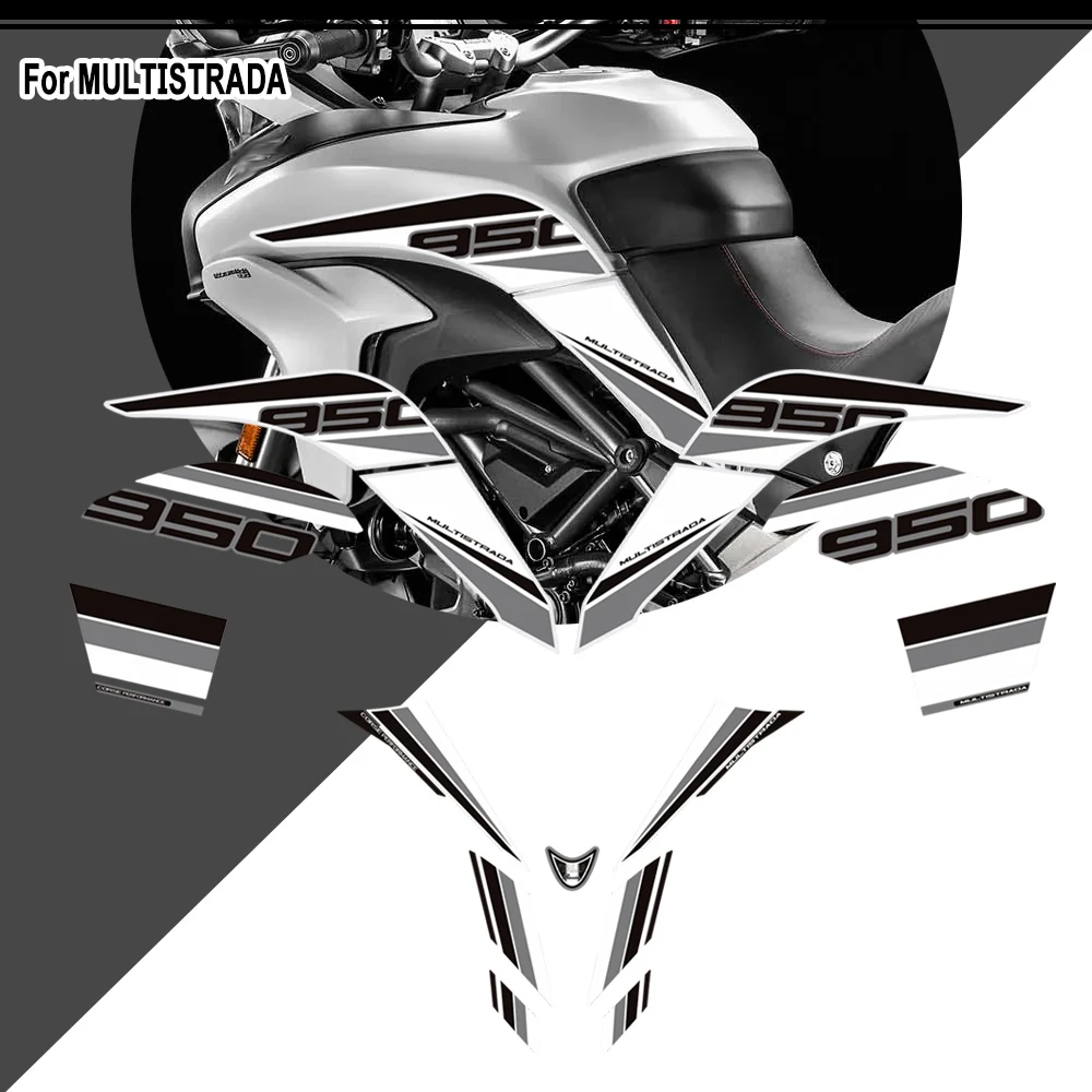 950 S Motorfiets Voor Ducati Multistrada 950 S 950 Kuip Beschermer Stickers Tankpad Grepen Gas Stookolie Knie Kit Stickers