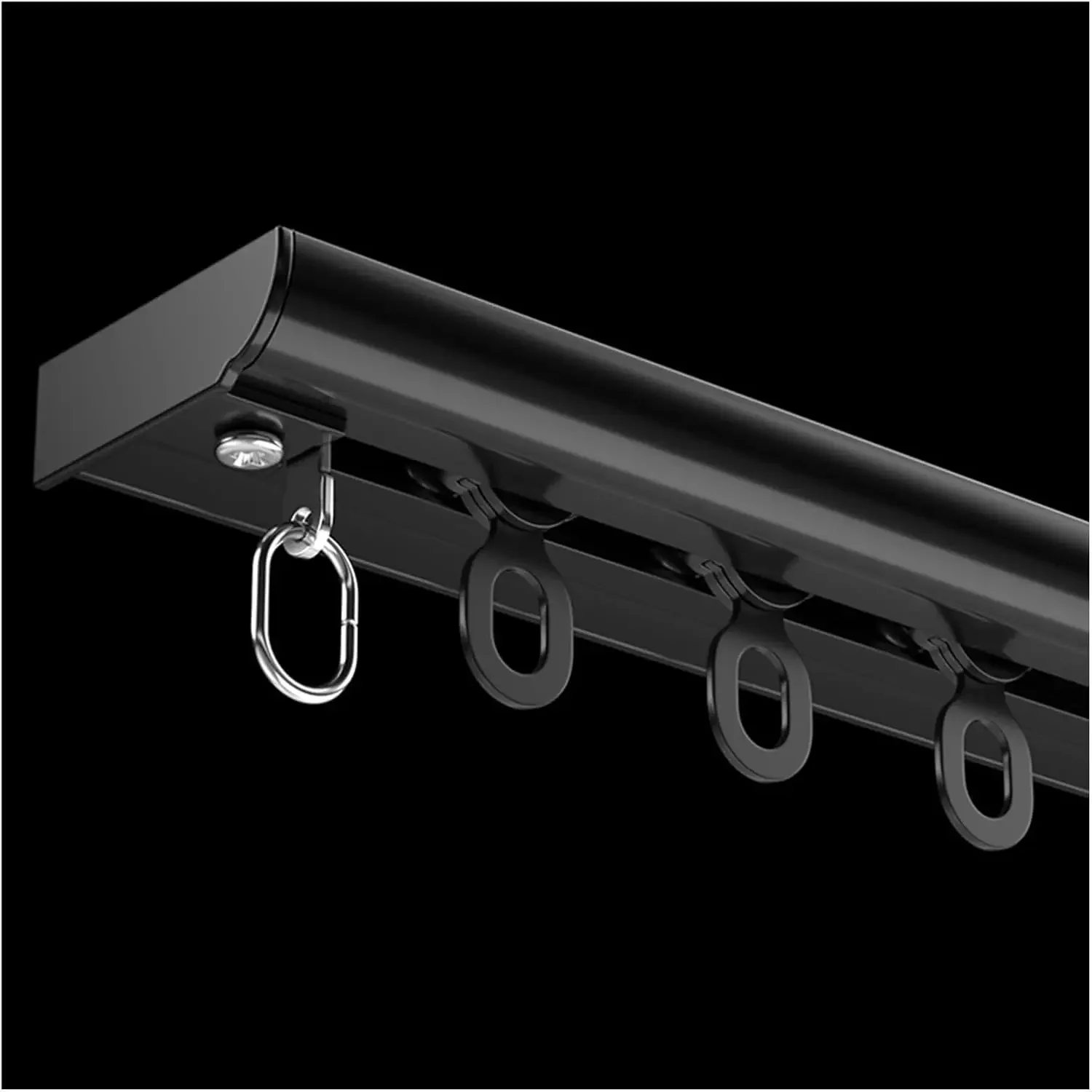Room Divider Curtain Rod Ceiling Mount, 30 28 26 24 22 20 18 16 14 12 10 8 6 4 2 Ft Heavy Duty Curtain Slider Track for Privacy