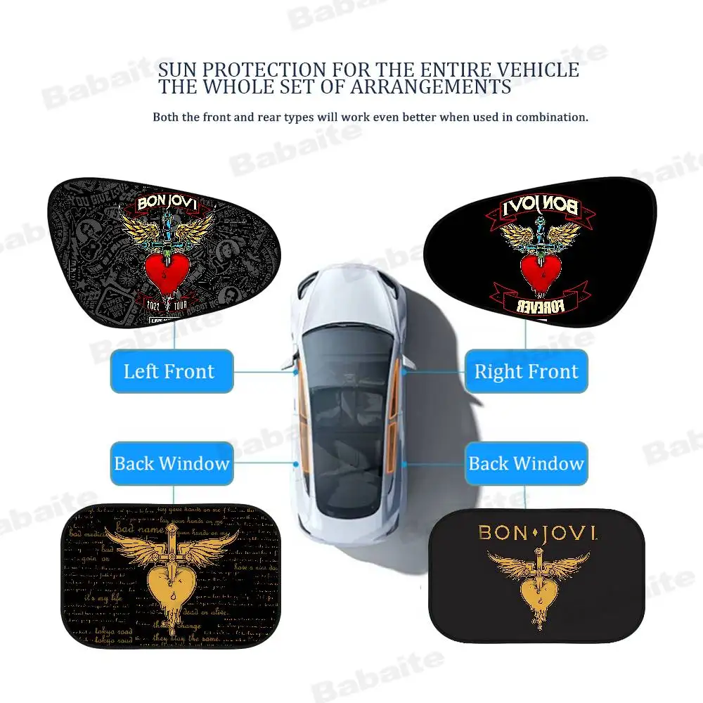 

B-BonS J-Jovi 1 шт., автомобильный солнцезащитный козырек, боковое окно, ветровое стекло, мультфильм для детей и взрослых, адсорбционный солнцезащитный козырек, солнцезащитный козырек