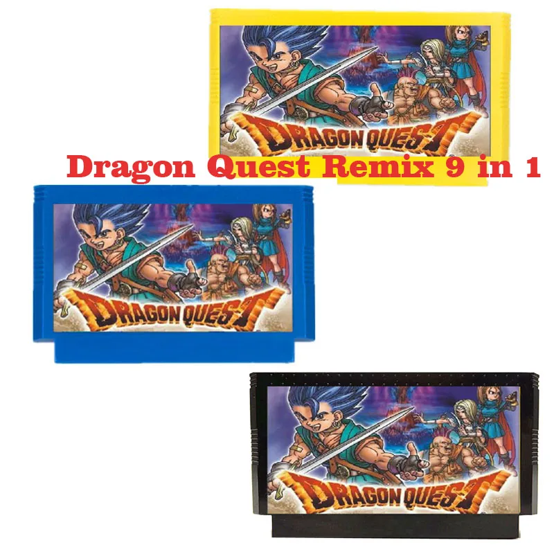 

ЛЕТНЯЯ FLASH Dragon Quest Remix, игровой картридж FC60Pins, Dragon Quest I.II.III.IV, Dragon Warrior I.II.III.IV
