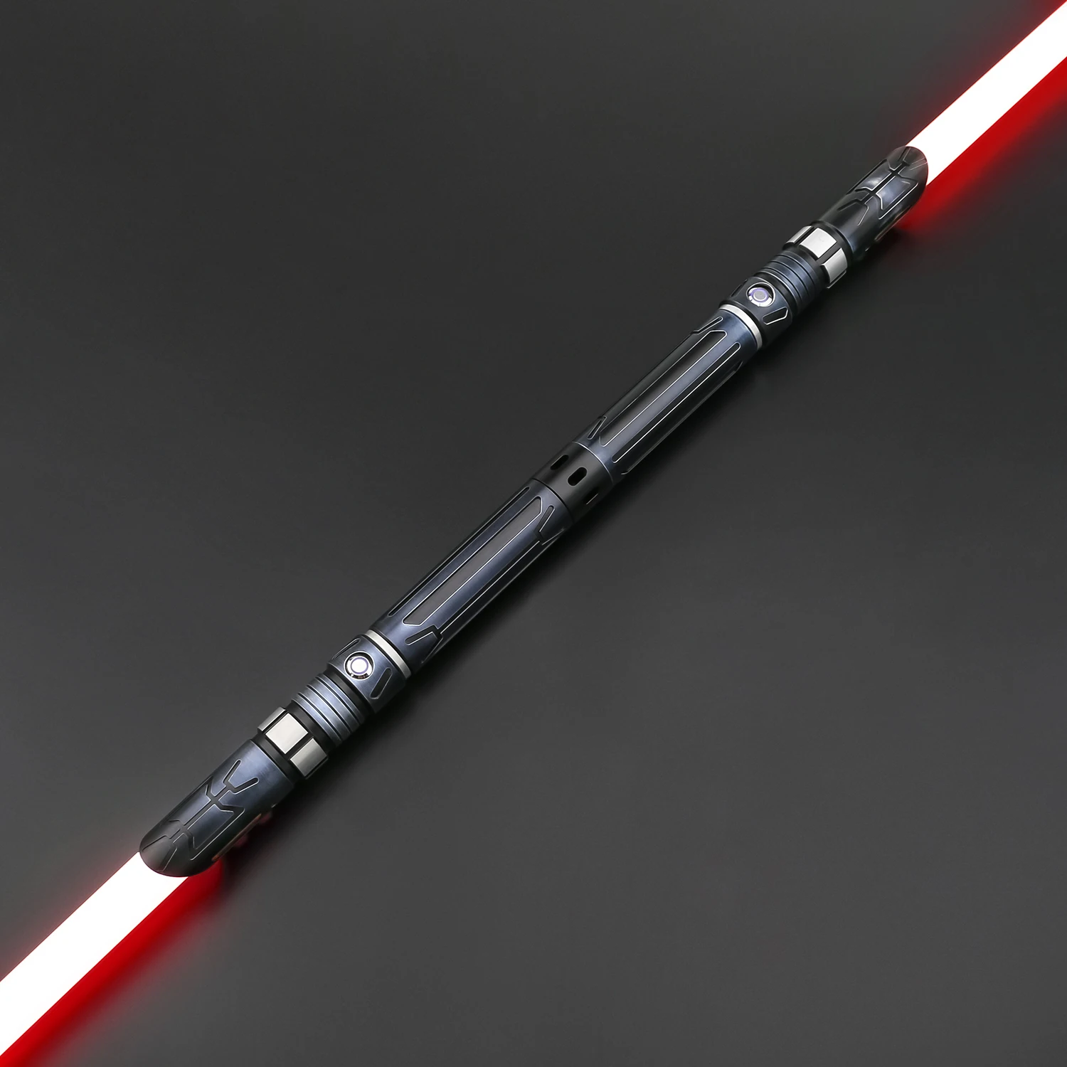 TXQSABER E35 Double Laser Swords Smooth Swing Two Metal Hilt Double Blades Heavy Dueling Free Double-edged Adapter RGB FOC Jedi