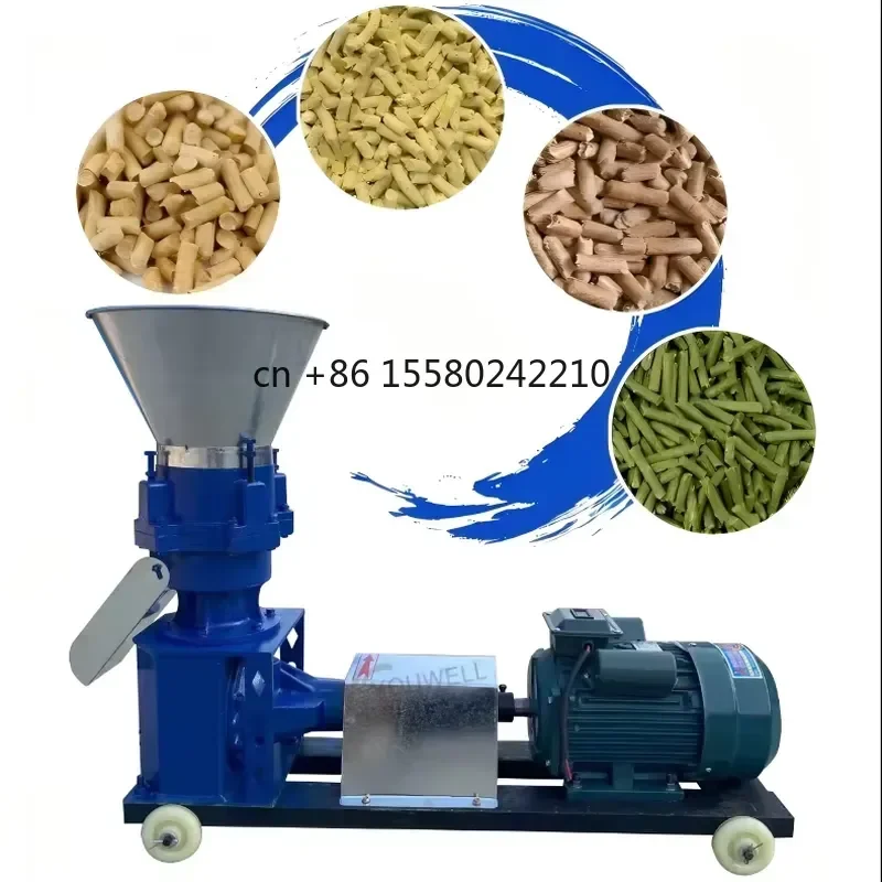 2026 hot for Youwell High Feed Pellet Machine Pure Copper Motor Customizable Pellet Size for Small Farm Home Breeding 220V