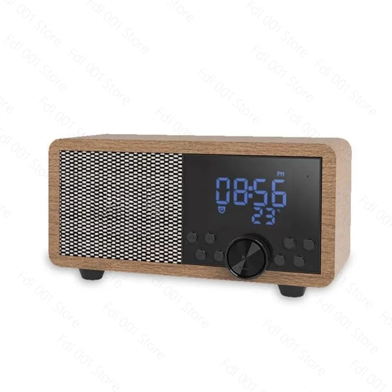 Retro Bluetooth Speaker Stereo FM Radio Alarm Clock Multi-function Bluetooth Speaker Wireless Sound Box
