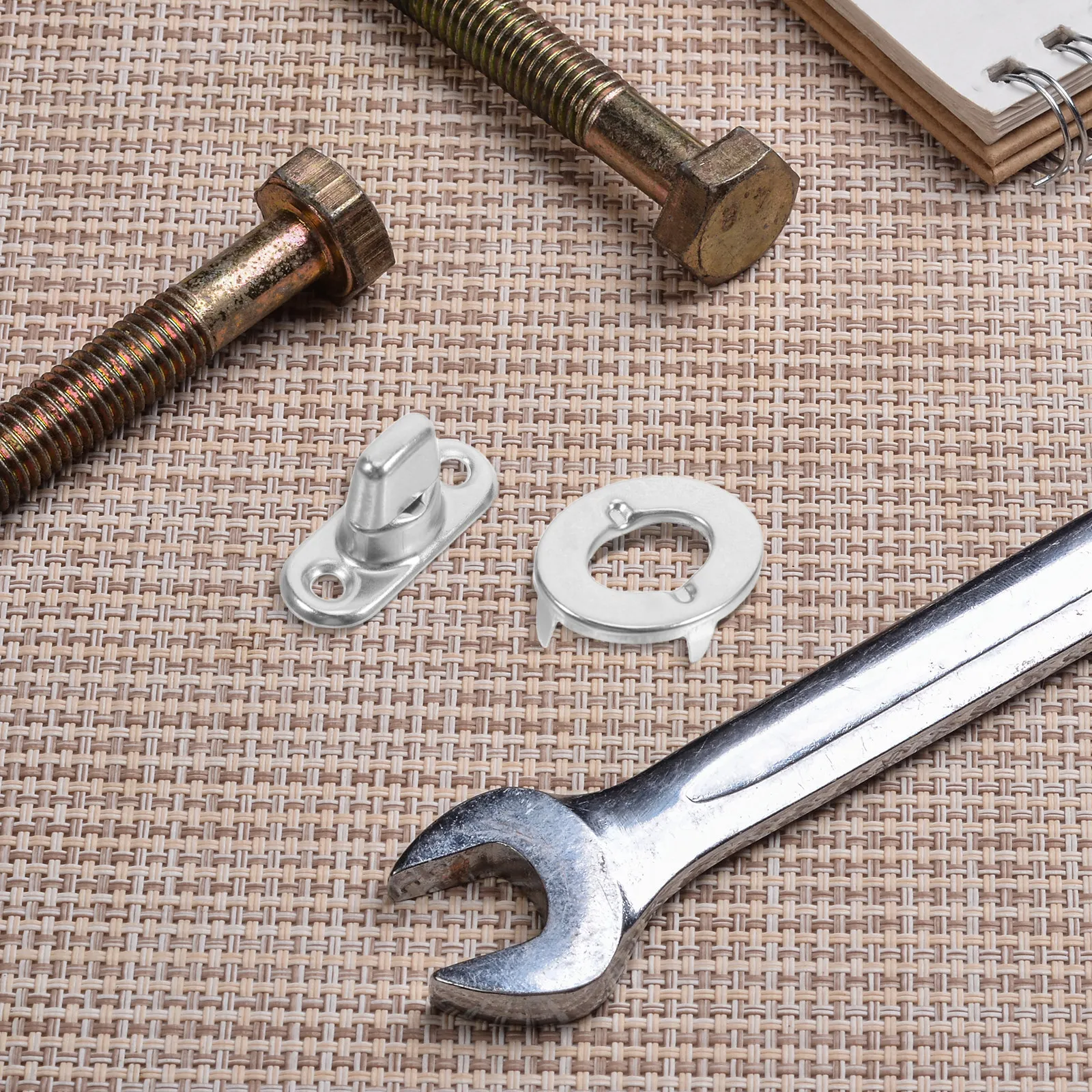 10Sets Rotating Button Studs Metal Snap Fasteners for DIY Furniture Electronics Upholstery Canvas Snap Fastening Stable Reliable
