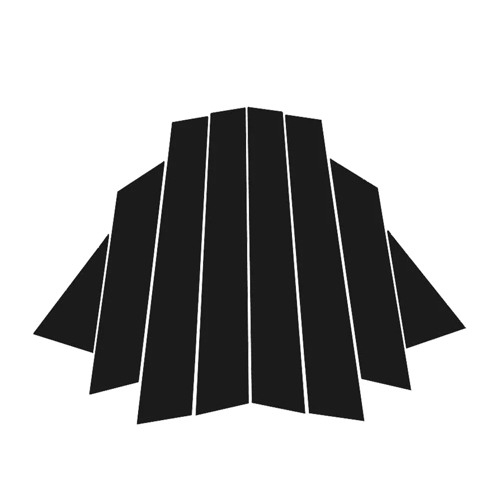 For Nissan Altima L33 2013-2018 2014 2015 2016 2017 Bright Black Carbon Fibre Window Door Waterproof B C Sticker