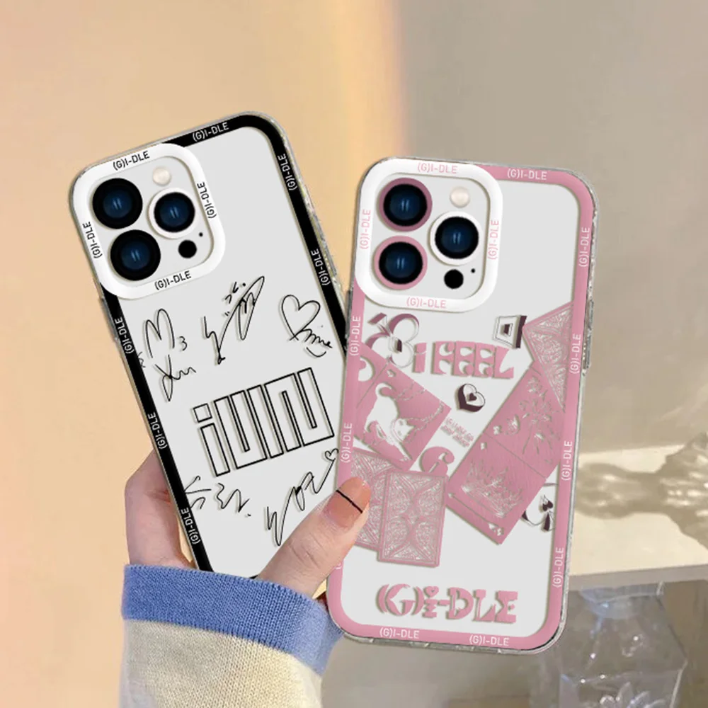 Kpop G-GIDLE I FEEL Phone Case for Samsung S24 S23 S22 S21 S20 FE Note20 Note10 Plus Ultra Lite 5G Clear Soft Cover