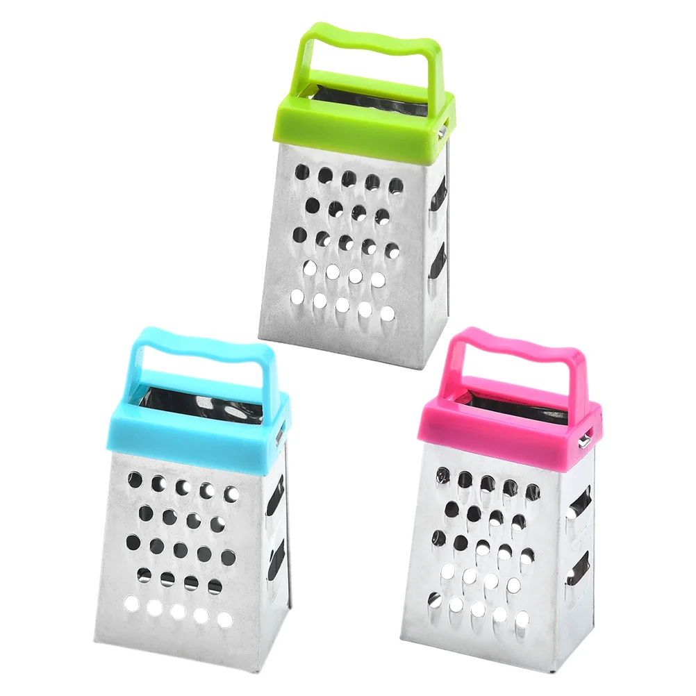 3 Pcs Electric Cheese Grater Mini Graters Chopper Kitchen Hand-operated Fruit Shredders