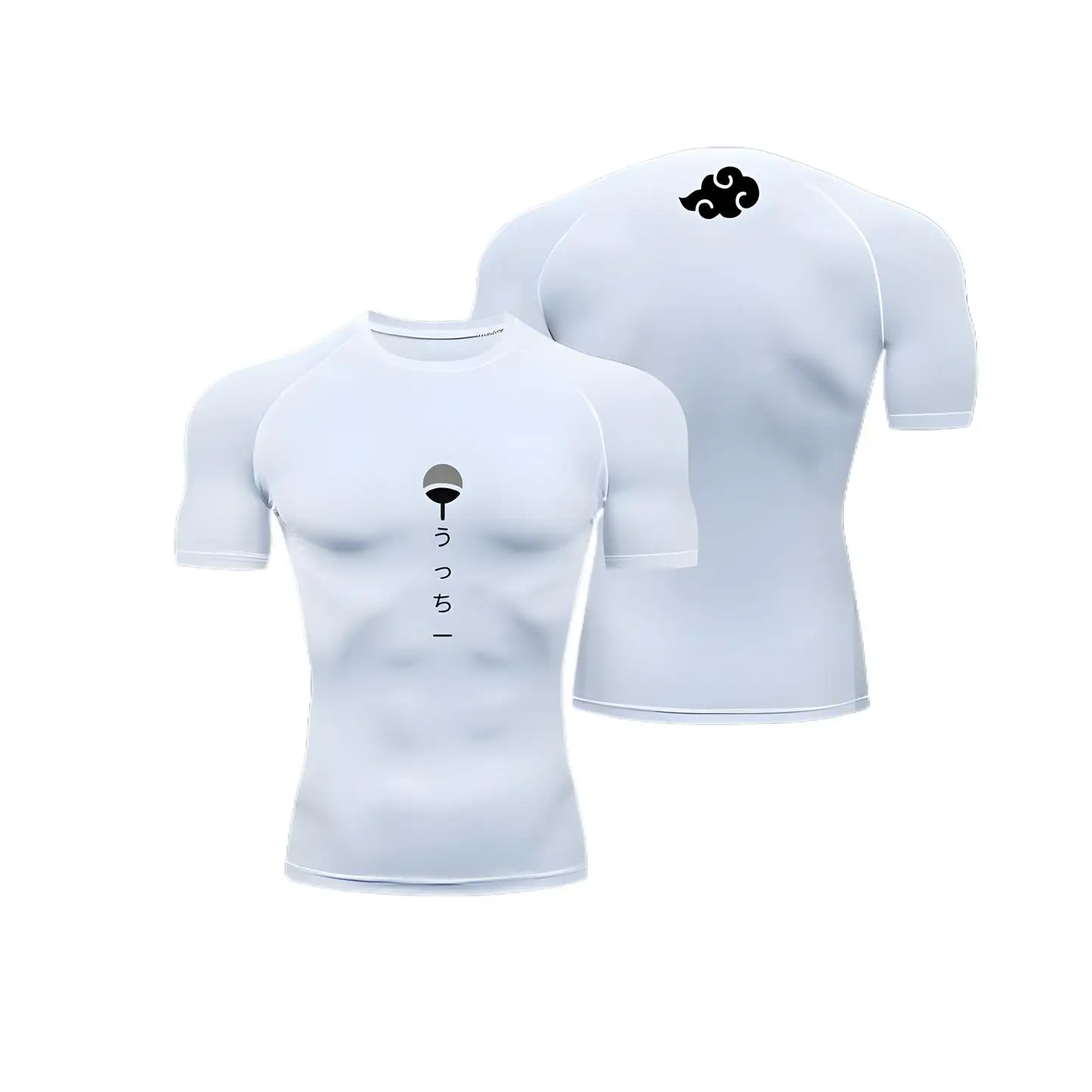 Anime Compression Shirt Men's Print Summer Short Sleeve Rash Guard Gym Workout T-Shirt Athletic Quick Dry Baselayer Undershirts image 6