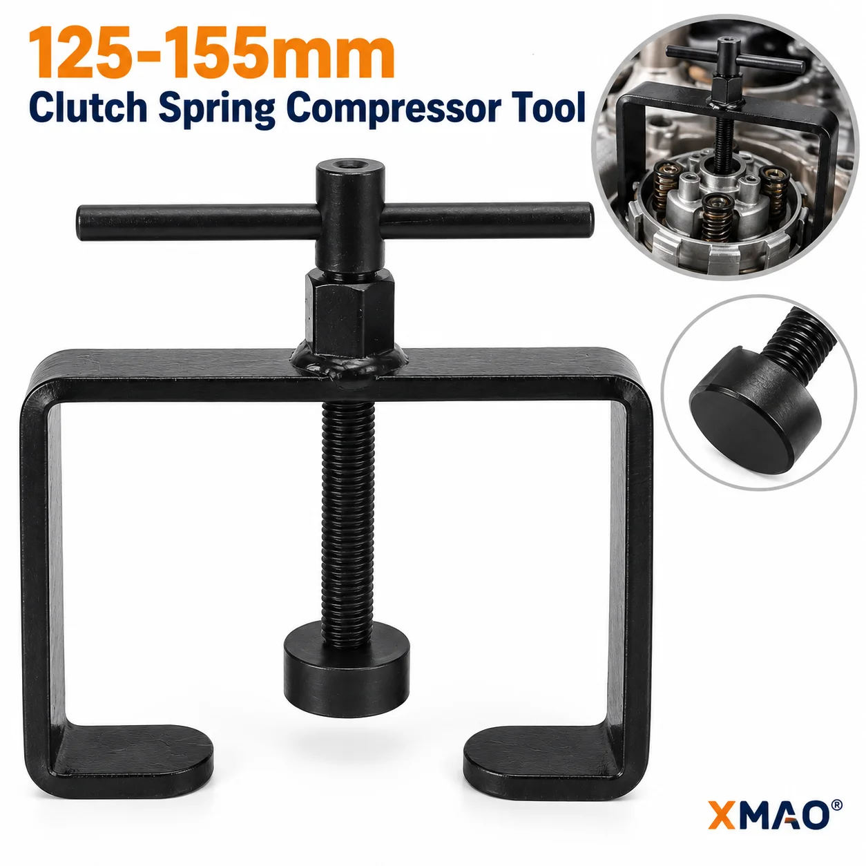 Spring Compressor Tool - Hochleistungs-Kupplungsfederspanner 125-155mm, Riemenscheiben-Entferner und -Montierer für