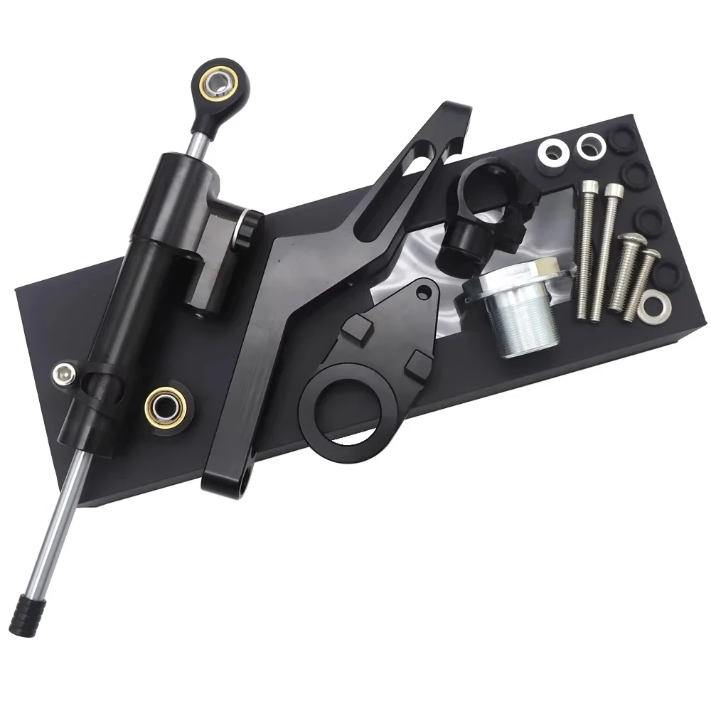 ZX-6R 2024 Motorcycle Steering Damper Stabilizer & Bracket Mount Kit For Kawasaki Ninja ZX-6R ZX6R 2009-2025 ZX 6R 636