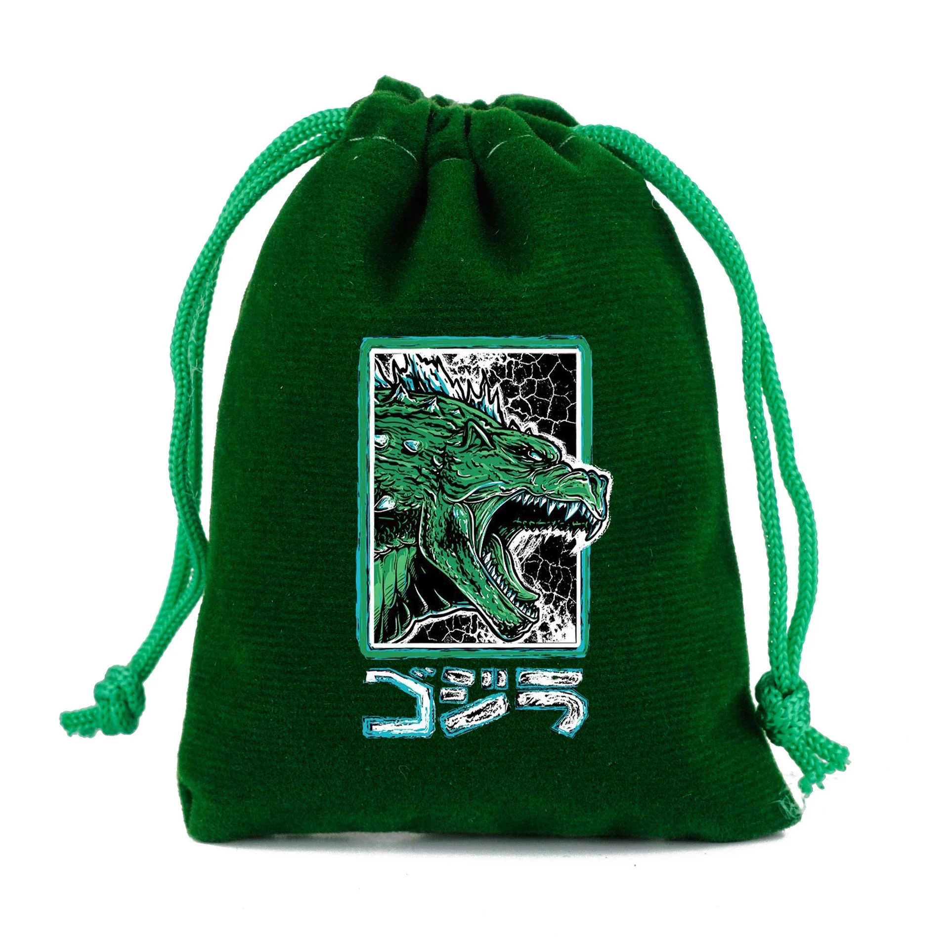 Godzilla Vs Kong Drawstring Bag New Movies Cartoon Print Sport Kids Child Student Portable Birthday Party Hand Pocket Gift Pouch