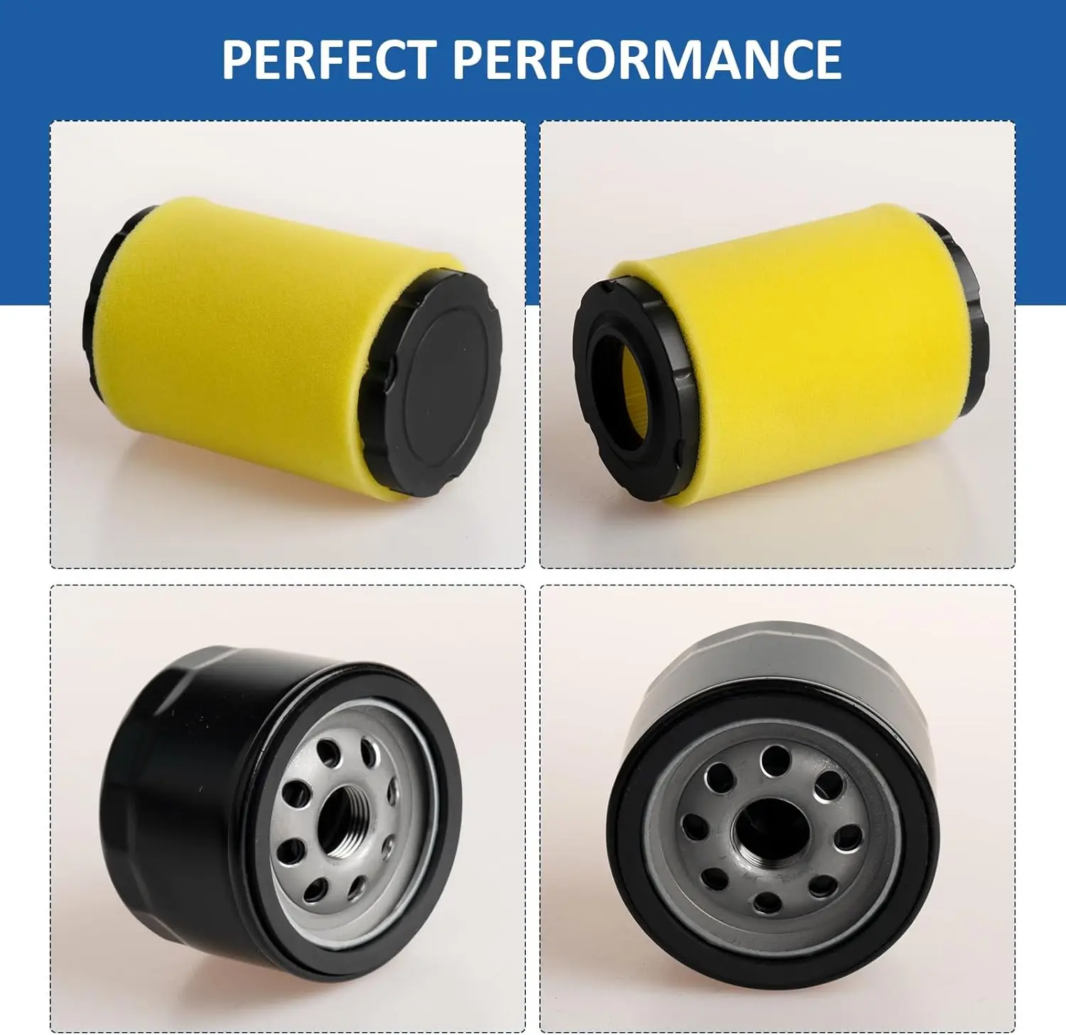 Oil Filter Change Kit for Craftsman LT2000  YS4500 & for John Deere E110 LA125 Lawn Tractors, Riding Lawn Mower Tune Up Parts