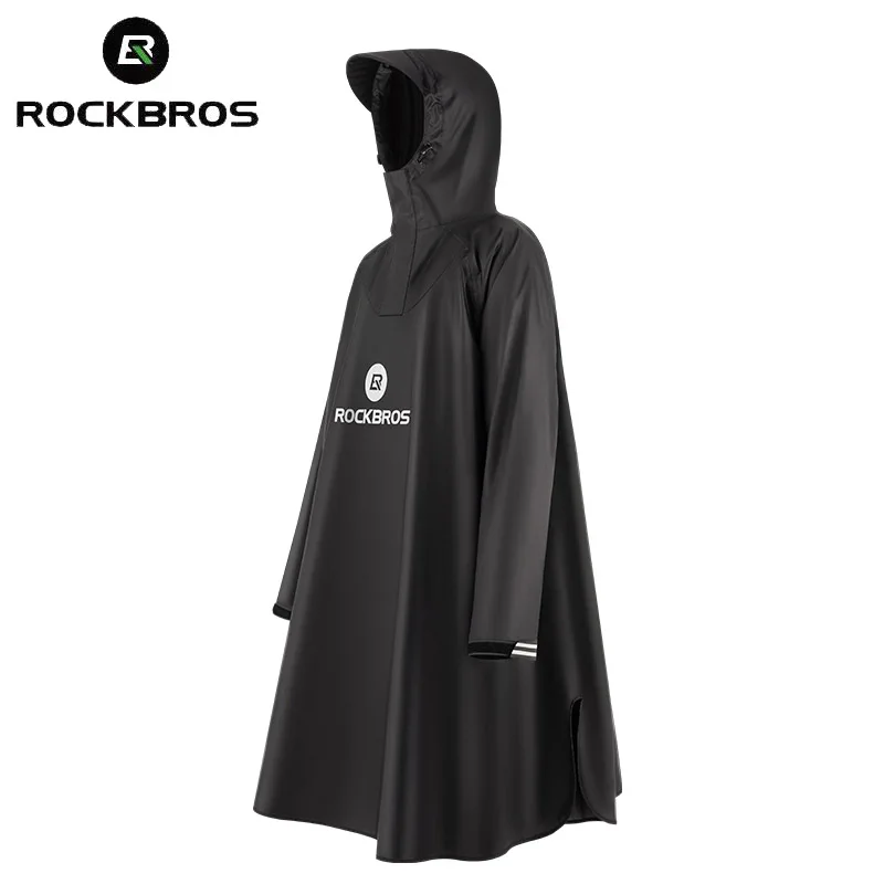 ROCKBROS Cycling Raincoat Women Men Outdoors Waterproof Cloak Rainproof Windbreak Travel Camping Hiking Rain Poncho With Hood