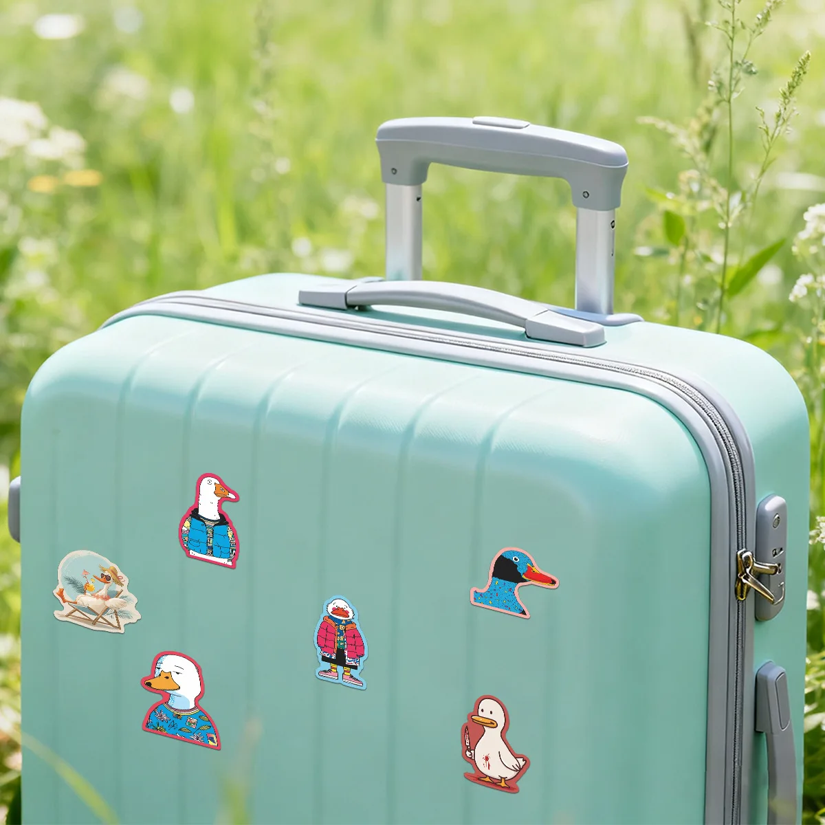 สติกเกอร์การ์ตูน Silly Goose 10/50 ชิ้น สติกเกอร์กราฟฟิตี้สุดเก๋ แฟชั่น DIY ของเล่นสุดล้ำ สำหรับสมุดภาพ กระเป๋าเดินทาง สติกเกอร์ตกแต่งสวยงาม