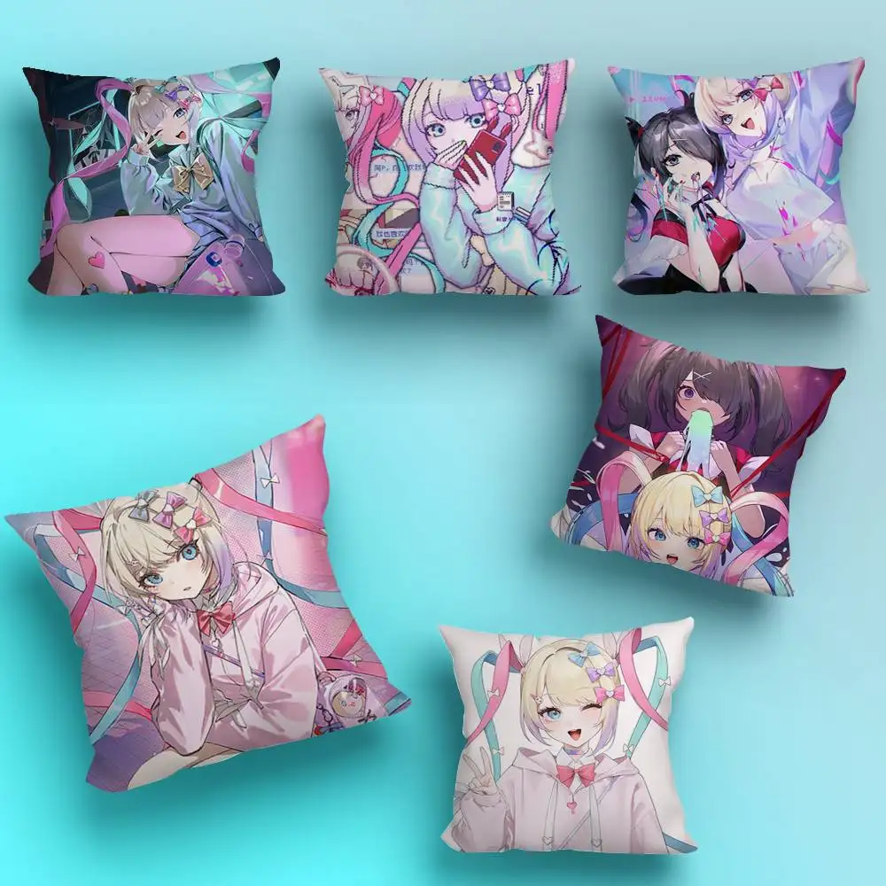 

N-Needy Streamer O-OverloadS Pillow Case Pillow Case Living Room Sofa Cushion Cover Suitable For Home Bedroom Room Decoration