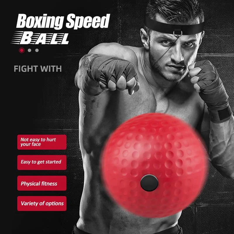 Boxing Reflex Speed Punch Ball Sanda Boxer Raising Reaction Force Hand Eye Training Set Stress Gym Boxing Muay Thai Exercise